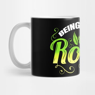 Vegetarian Pun - Being Healthy Rocks - Go Vegan Mug